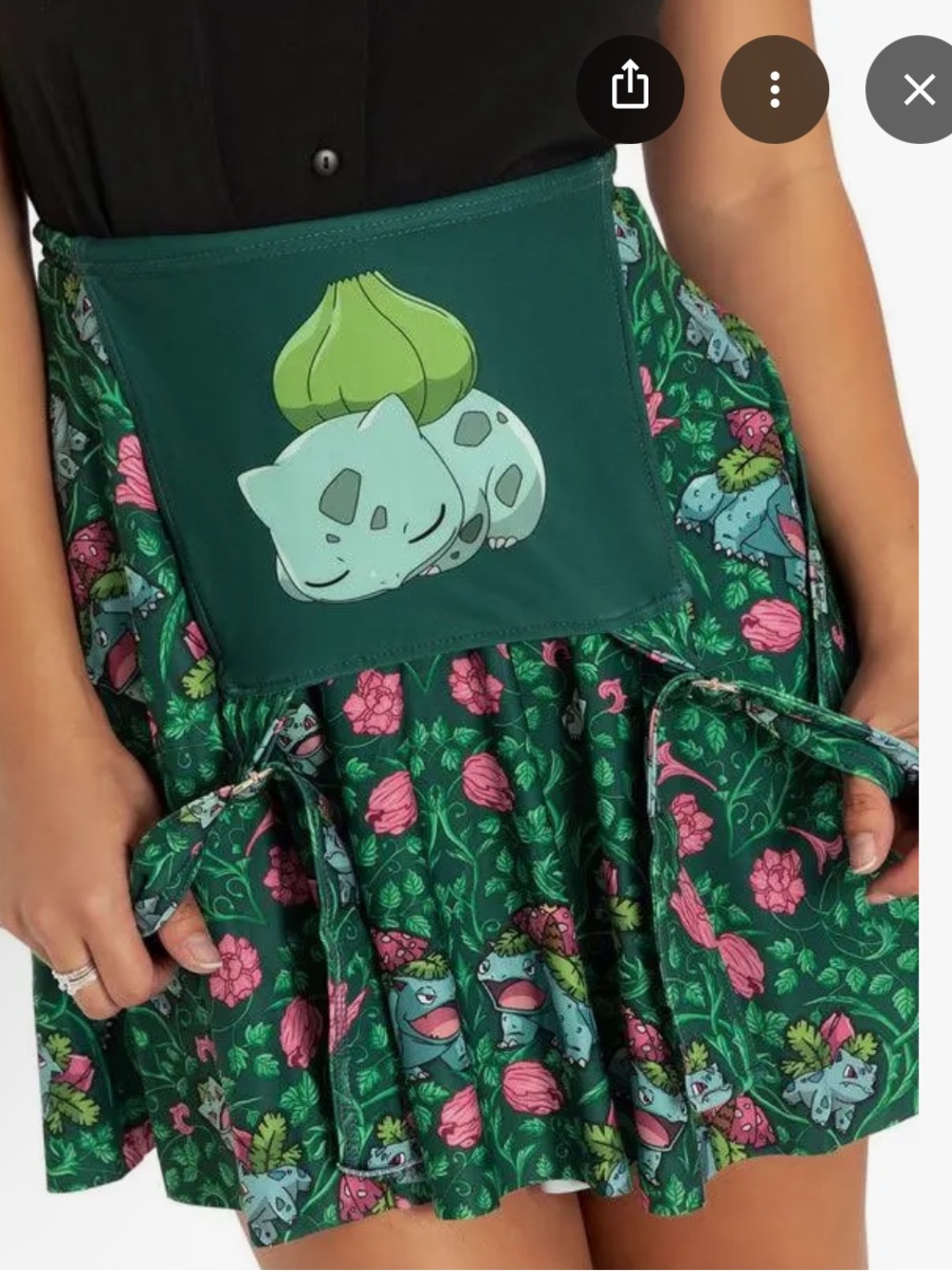 BlackMilk Pokemon Bulbasaur Dress Medium Comicon Cosplay Nostalgia NWOT - Picture 4 of 10